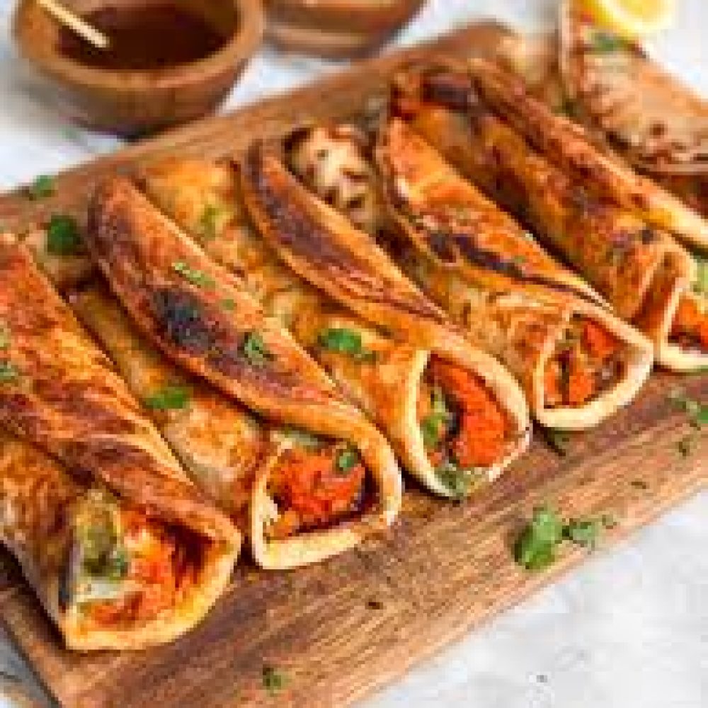 Chicken Tikka Roll (Paratha)