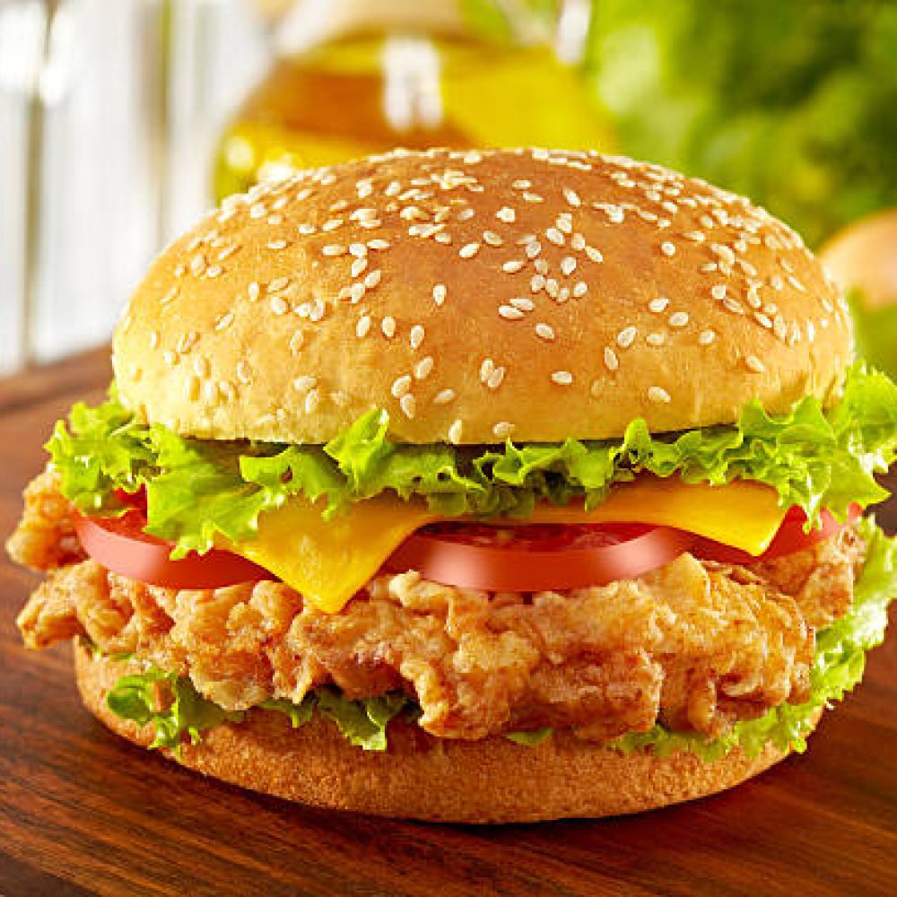 Crispy Chicken Cheese Burger Crispy Chicken Cheese Burger